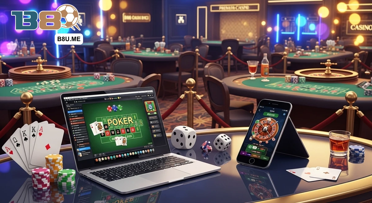 Trải nghiệm cá cược thể thao và casino tại B8